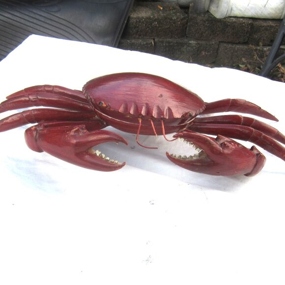 UNIQUE RARE LARGE CRAB JEWELRY/SOUVENIR BOX - Picture 1 of 10